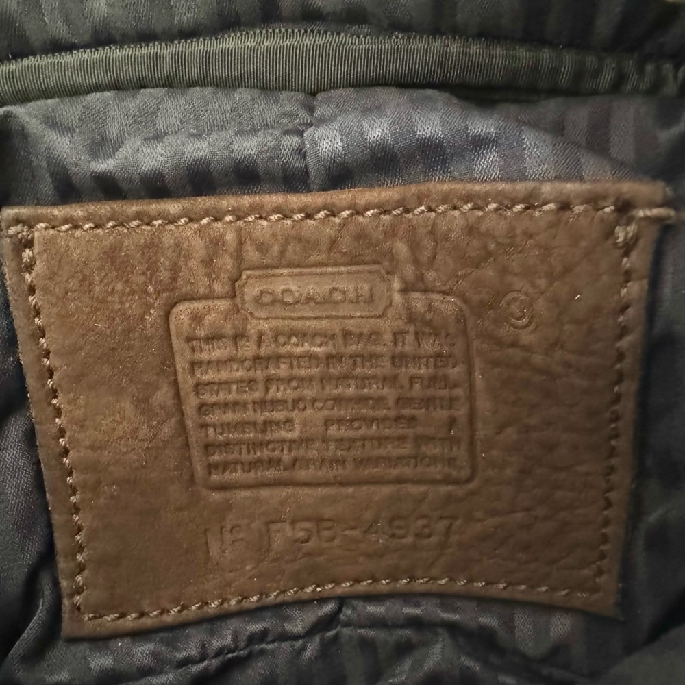 Rare Coach Vintage Creel Crossbody Bag Brown Nubuck Leather - Picture 17 of 17